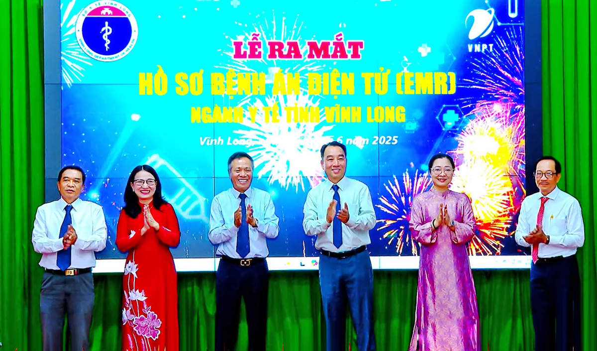 VNPT cùng khai trương hệ thống Hồ sơ bệnh án điện tử ngành Y tế tỉnh Vĩnh Long