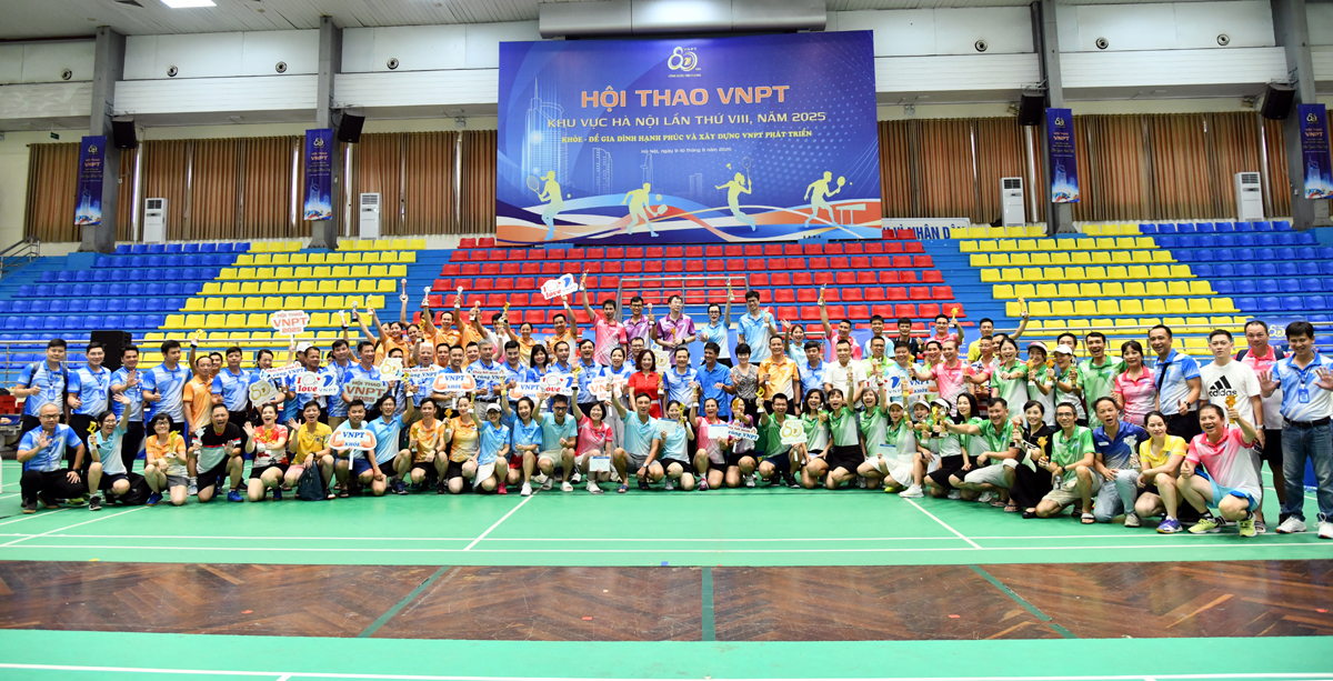 Hội thao VNPT khu vực Hà Nội năm 2025 với tinh thần đầy hứng khởi của đội ngũ người lao động