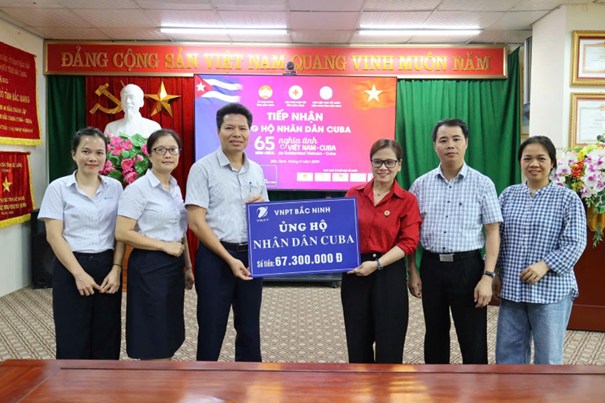 VNPT Bắc Ninh ủng hộ nhân dân Cuba – Lan tỏa nghĩa tình quốc tế